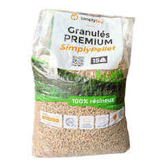 Pellets de madera Premium SimplyPELLET - 65 sacos 975 kg