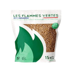Pellets de madera Flammes Vertes - 65 sacos 975 kg