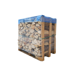 1er palé de leña secada al horno, lista para usar, mezcla de maderas duras