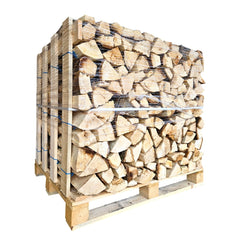 Madera para estufa de masa – Resinosas Aliso Álamo secada en estufa 25 cm – 1,9 estéreos en palé