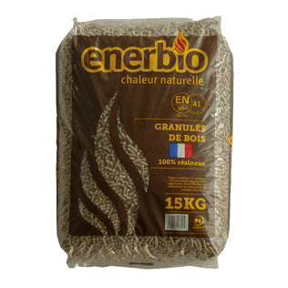 Pellets de madera ENERBIO - palé de 66 sacos de 15 kg