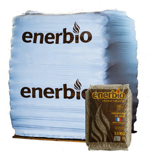 Pellets de madera ENERBIO - palé de 66 sacos de 15 kg