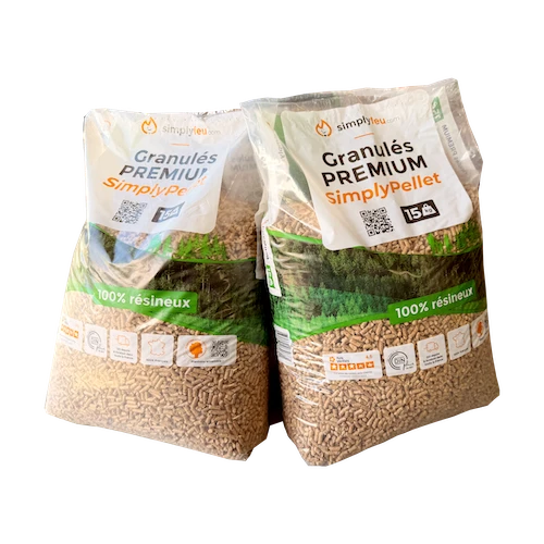 Pellets de madera Premium SimplyPELLET - 65 sacos 975 kg