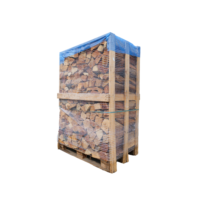 2º palé de hornos de leña seca G1H1 – listo para usar – mezcla de maderas duras